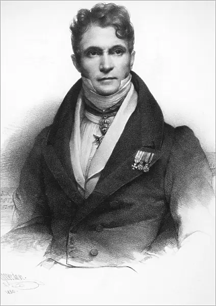 GASPARO SPONTINI (1774-1851). Italian composer. Lithograph, French, 1830