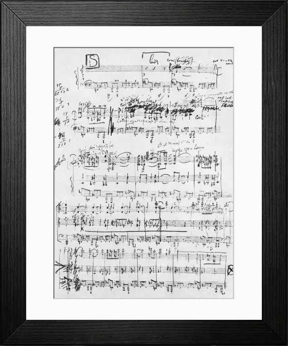 Framed Print : The last page of the score print of STRAVINKSY: RITE OF SPRING, 1912 Framed Print : The last page of the score print of STRAVINKSY: RITE OF SPRING, 1912