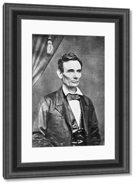 ABRAHAM LINCOLN (1809-1865). 16th President of the United States. Photograph, c1860