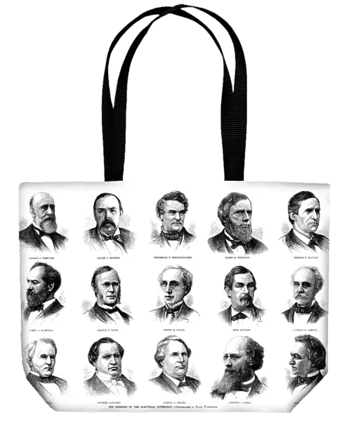 ELECTORAL COMMISSION, 1877. Members of the Electoral Commission convened in 1877