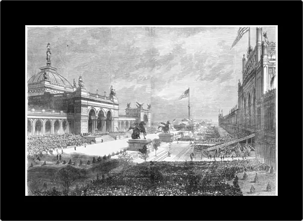 CENTENNIAL FAIR, 1876. Opening ceremonies at the Centennial Fair in Philadelphia