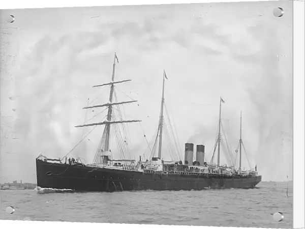 S. S. BRITANNIC, c1896. The White Star Lines passenger ship, S