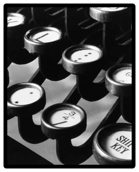 TYPEWRITER KEYS, 1921. Typewriter keys. Photograph by Ralph Steiner, 1921