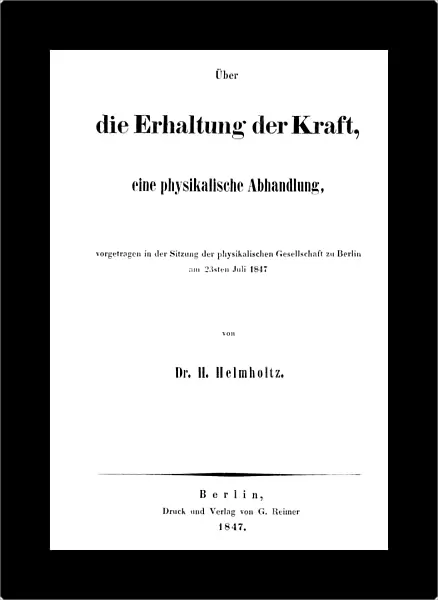HERMANN von HELMHOLTZ (1821-1894). German physicist, anatomist, and physiologist