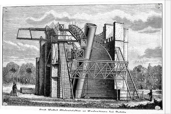 TELESCOPE: PARSONS, 1845. The giant telescope built by the astronomer William Parsons