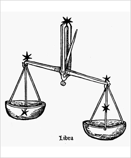 ZODIAC: LIBRA, 1482. Libra, the scales