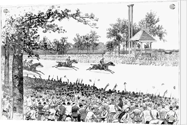 NEW YORK: HORSE RACE, 1887. The Great Suburban Race on the Course of the Coney