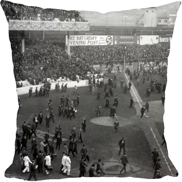 WORLD SERIES, 1913. Fans on the field after the third game between the Philadelphia Athletics