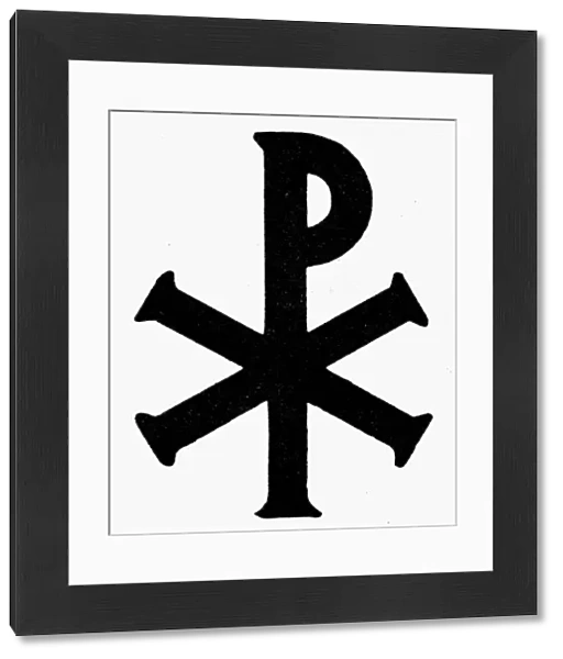 CHRISTIAN MONOGRAM. Xpistos, Greek monogram for Christ