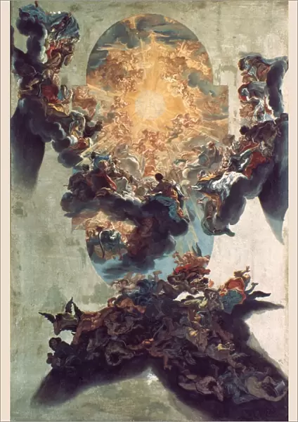 IL BACICCIO: GLORY, 1670. Glory in the Name of Jesus. Fresco, 1670