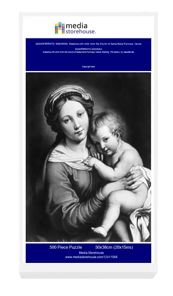 SASSOFERRATO: MADONNA. Madonna with child, from the Church of Santa Maria Formosa, Venice