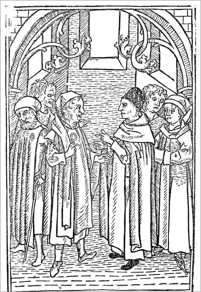 RELIGIOUS ARGUMENT, 1477. The Author Disputing with Jews