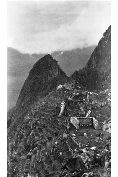 MACHU PICCHU, 1911. The ruins of the Incan city at Machu Picchu, photographed by Hiram Bingham