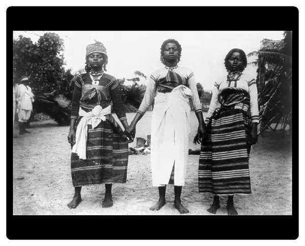 MADAGASCAR: WOMEN, c1918. Three women from Madagascar. Photograph, c1918