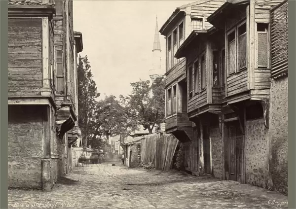 CONSTANTINOPLE, c1900. A street in Constantinople, Ottoman Empire