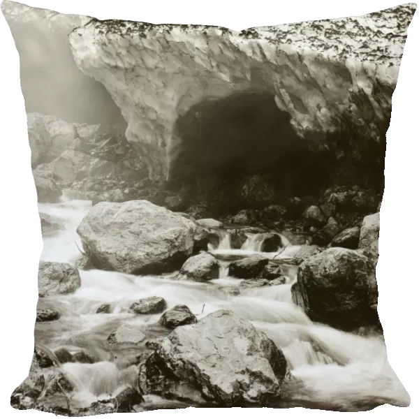 MAMMOTH ICE CAVE, c1907. View of the lower entrance to the mammoth ice cave in