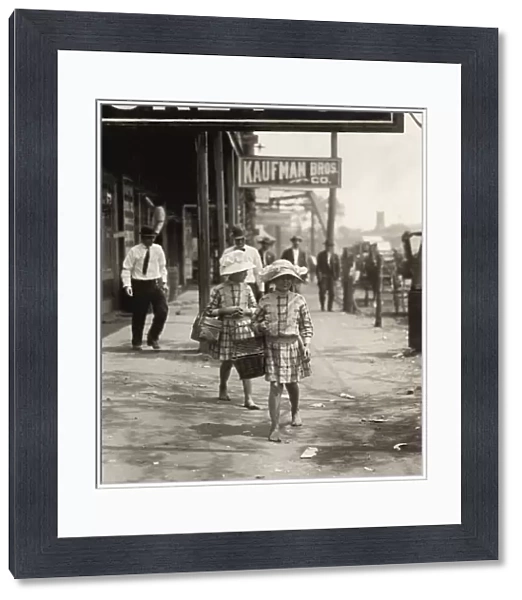 HINE: GEORGIA, 1913. Two young girls working as Dinner-Toters delivering food