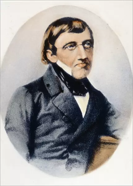 KARL VON BAER (1792-1876). Karl Ernst von Baer. Estonian naturalist and embryologist: lithograph