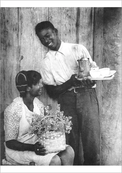 COUPLE, c1925. Coastal South Carolina. Photograph by Doris Ulmann