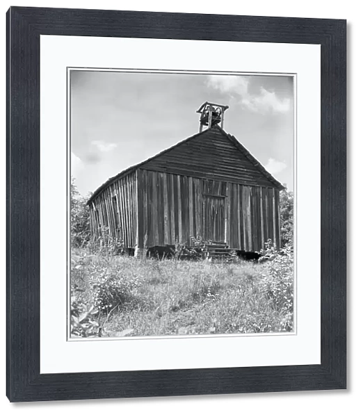 CHURCH, 1936. A rural church in the Southeast. Photograph by Walker Evans in 1936