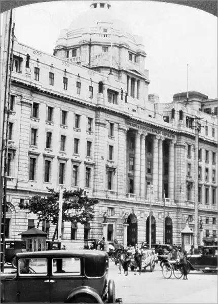 CHINA: SHANGHAI, c1931. The Hong Kong and Shanghai Banking Corporation at the Bund