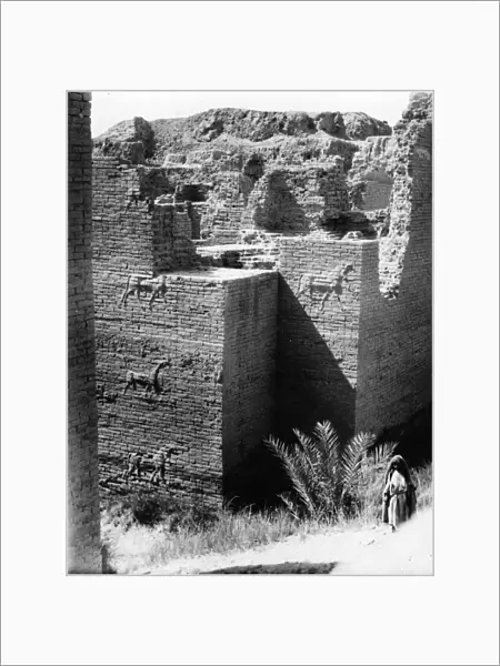 BABYLON: ISHTAR GATE. Ruins of the Ishtar Gate of ancient Babylon. Photograph, c1932