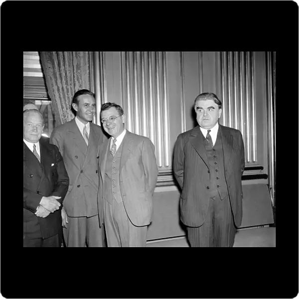 LABOR LEADERS, 1937. Labor leaders at the Labor-Industry Conference in Washington, D