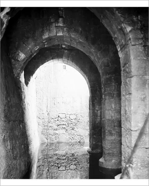 POOL OF BETHESDA. The Pool of Bethesda in Jerusalem. Photograph, early 20th century