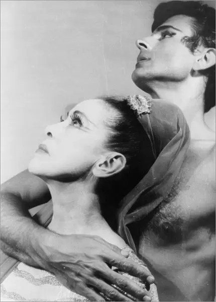 GRAHAM AND ROSS, 1961. American dancers Martha Graham and Bertram Ross