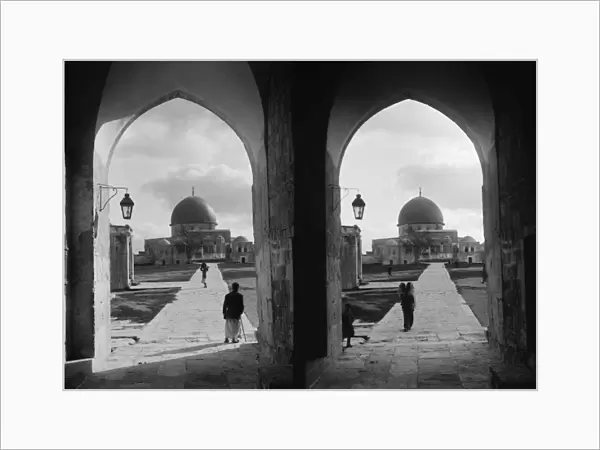 JERUSALEM: DOME OF THE ROCK. Two views of the North side of the Dome of the Rock