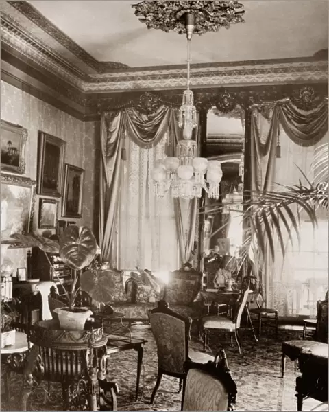 NEW ORLEANS: HOUSE, c1930. The parlor of the Albert Hamilton Brevard House in New Orleans