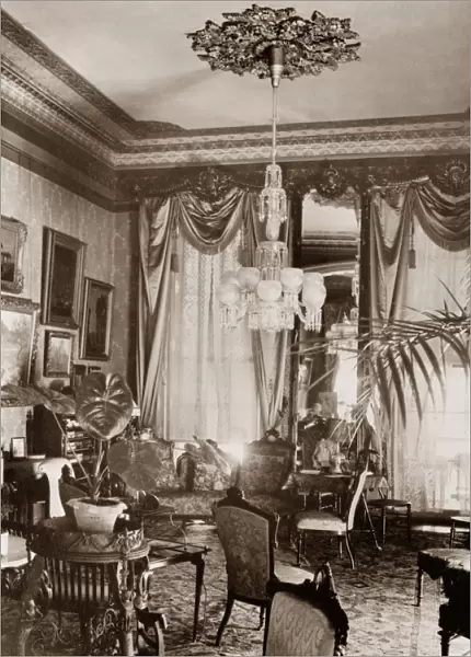 NEW ORLEANS: HOUSE, c1930. The parlor of the Albert Hamilton Brevard House in New Orleans