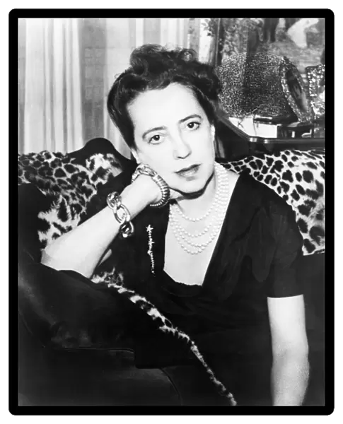 ELSA SCHIAPARELLI (1890-1973). Italian fashion designer. Photograph, 1952