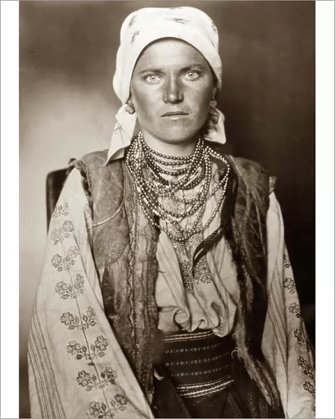 ELLIS ISLAND: WOMAN, 1906. Portrait of a Ruthenian woman, possibly from Ukraine or Belarus