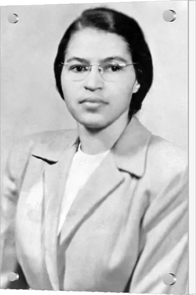 ROSA PARKS (1913-2005). American civil rights activist. Photograph, c1956