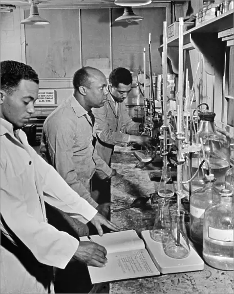 ALABAMA: LABORATORY, 1942. Paul Imes, Samuel Watkins, and George Richardson, laboratory