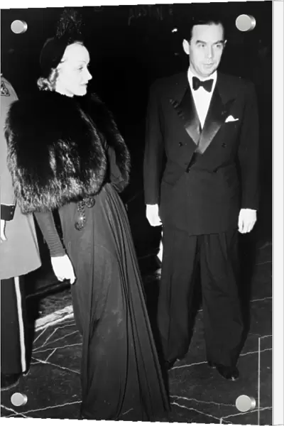 DIETRICH & REMARQUE, 1940. Actress Marlene Dietrich with novelist Erich Maria Remarque