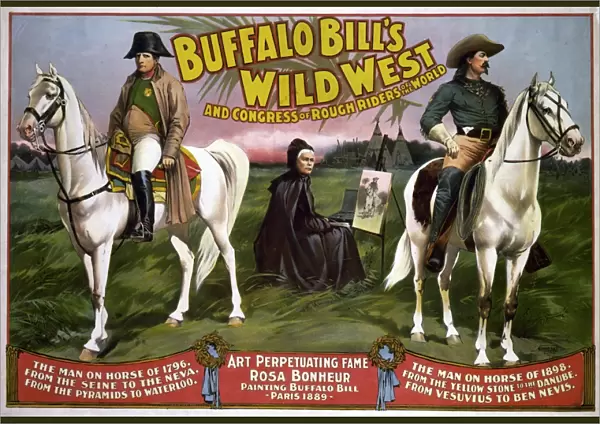 BUFFALO BILL: POSTER, c1896. Poster for Buffalo Bills Wild West Show, showing