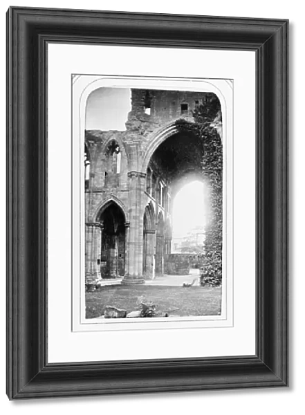 MELROSE ABBEY, 1866. Interior of the ruins of St. Marys Abbey, Melrose, Scotland