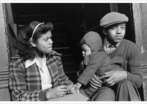 CHICAGO: FAMILY, 1941. An African American family in Chicago, Illinois