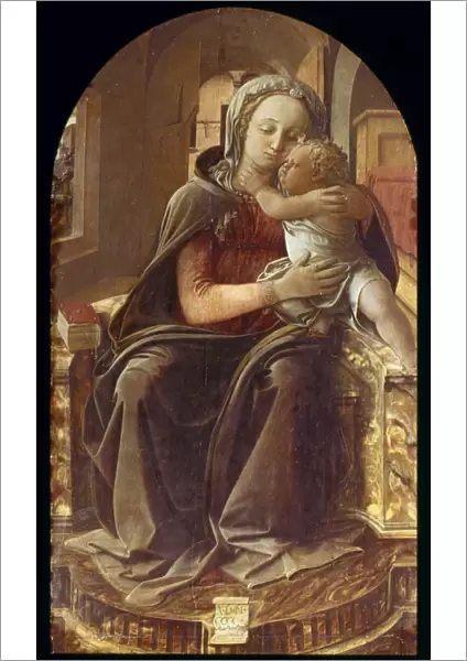 LIPPI: MADONNA. The Virgin and Child. Panel, 1437, by Fra Filippo Lippi