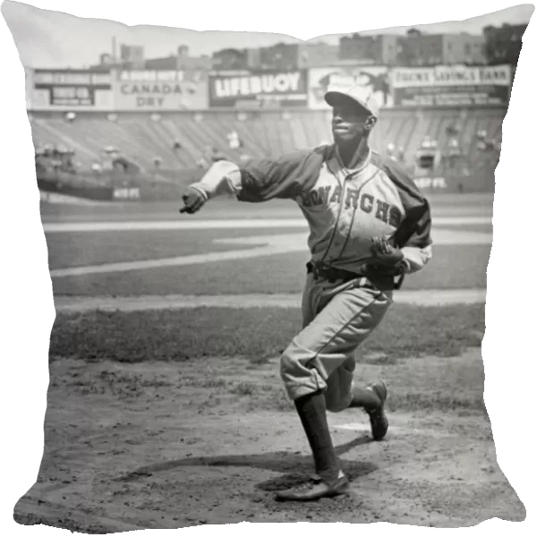 LEROY R. PAIGE (1906-1982). American baseball player. With the Kansas City Monarchs, 1941