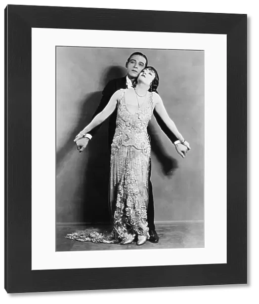 RUDOLPH VALENTINO (1895-1926). American (Italian-born) film actor. Valentino and Gloria Swanson in Beyond the Rocks, 1922