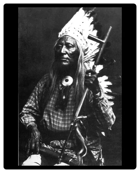 WASHAKIE (c1804-1900). Shoshone Native American chief. Photographed c1885