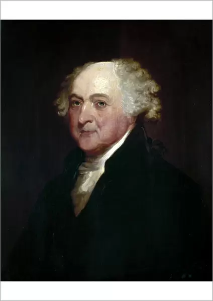 Second President of the United States. Oil painting attributed to Bass Otis (after Gilbert Stuart), c1800