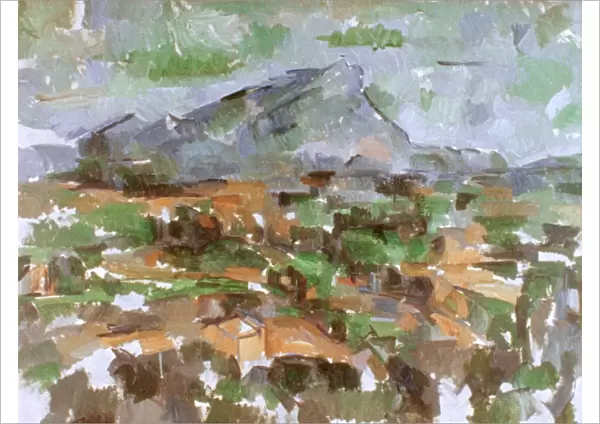 CEZANNE: ST. VICTOIRE. Mont Sainte-Victoire. Oil on canvas by Paul Cezanne, 1904-06