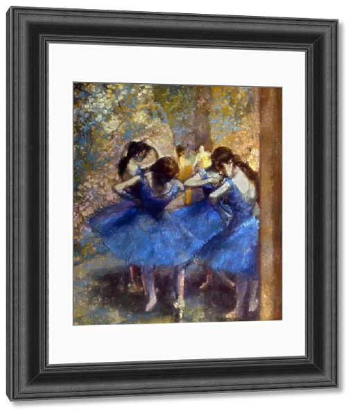 DEGAS: BLUE DANCERS, c1890. Oil on canvas by Edgar Degas