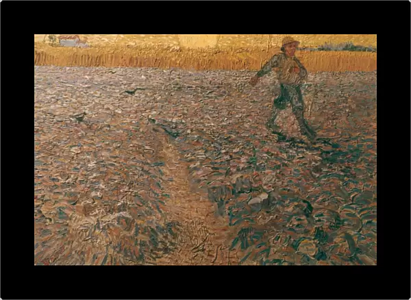 VAN GOGH: SOWER, 1888. Oil on canvas by Vincent Van Gogh
