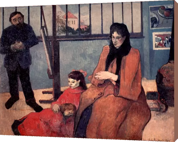 GAUGUIN: FAMILY, 1889. Paul Gauguin: The Schuffenecker Family. Canvas, 1889