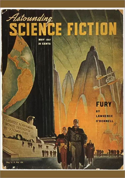 SCIENCE FICTION MAGAZINE. Cover by Hubert Rogers for the May 1947 issue of Astounding Science Fiction magazine